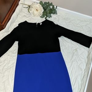 Black and blue dress